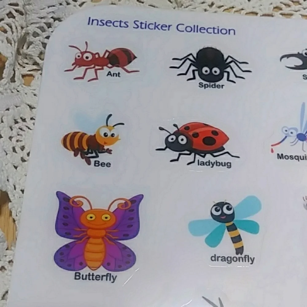 My first sticker book, insects!